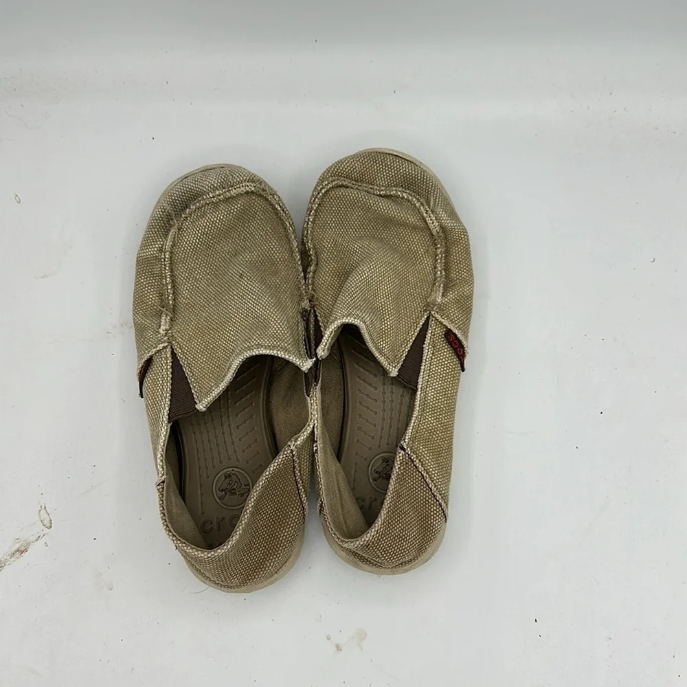 boys khaki Crocs Santa Cruz size 2 - Picture 3 of 4